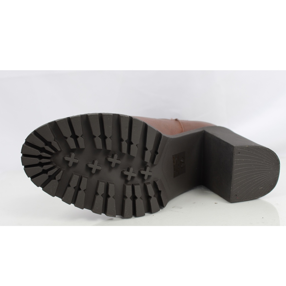 Brown Chelsea Pull on Tab Lug Block Ankle - Picture 5 of 8